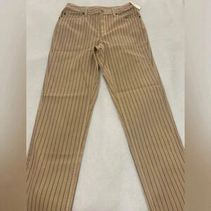 Liz Claiborne Liz Wear Dress Pants Khaki Stripe Size 6 NWT